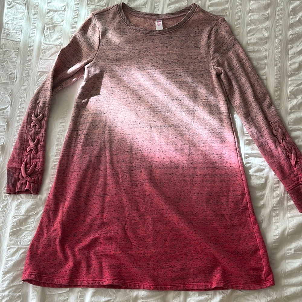 Pink tunic/ dress Justice size 14/16